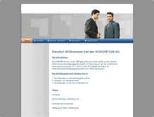 Tablet Screenshot of konsortium.de
